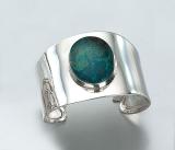 Silver Bracelet with Turquoise Stone
